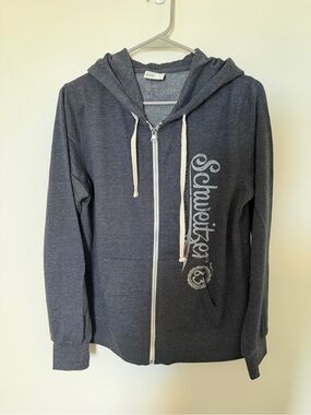 Gray Zip Up Schweitzer Hoodie
